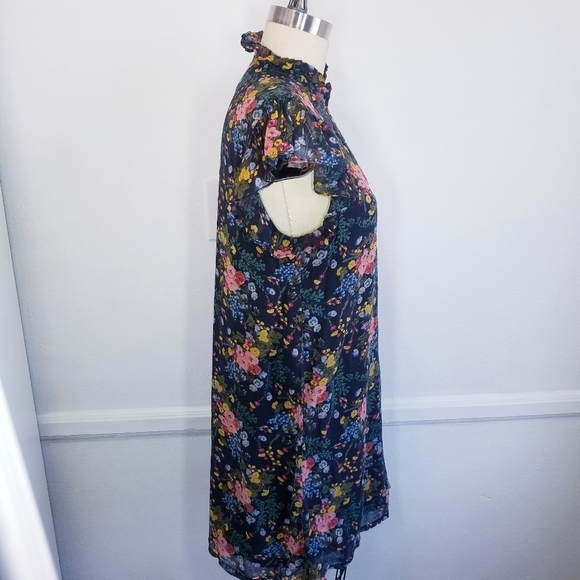 Madewell x No.6 | Silk Floral Ruffle‎ Dress size 8 - Picture 13 of 14